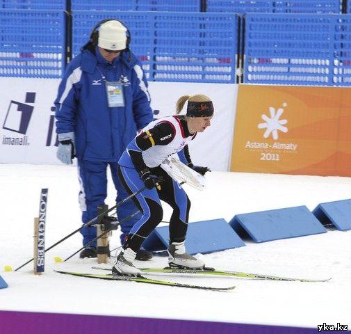 Евгения Кузьмина, спринт, ориентирование на лыжах, спорт, азиада 2011, Алматы, Казахстан