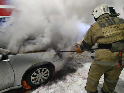 В Усть-Каменогорске за сутки произошло два автопожара